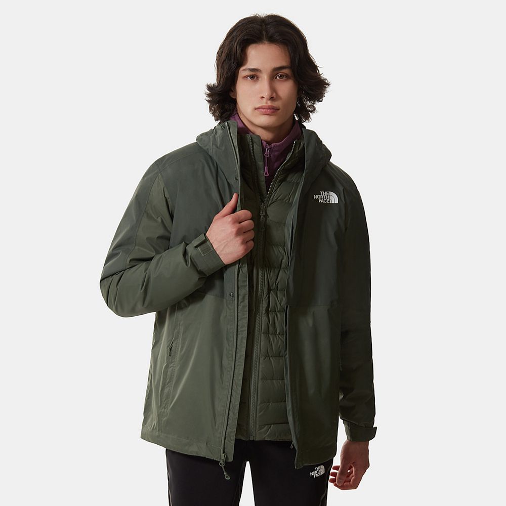 The North Face Waterproof Jackets Mens Australia - The North Face New Dryvent™ Triclimate Green Hiki